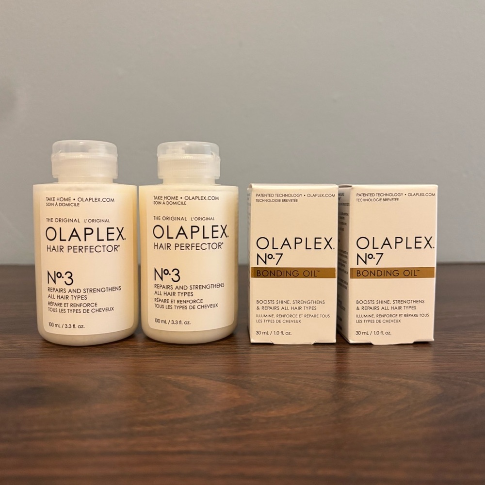 Olaplex No. 3 Hair Perfector & No. 7 Bonding Oil - Lot of 4 - New & Sealed